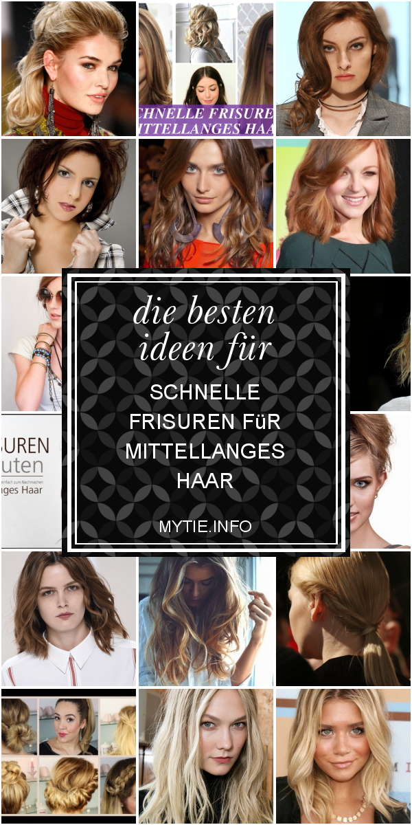 Die Besten Ideen Für Schnelle Frisuren Für Mittellanges Haar